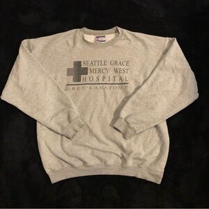 Vintage Greys Anatomy Seattle Grace Mercy West Hospital Sweater